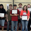 Students awarded from the morning class are (from left): Bethany Mefford, Alexis Parriet, Gabrielle James, Olivia Garcia, Jacob Storm, Krystina Romero, Darren Allen, Rowdy Payne, Konnor Carothers, Harleigh Davis, Shelby Kellison, Kaylee Correa, Kayson Parker, Cash Smith, Keshawn Tubbs, Trenton Ervin, Cadence Treadwell, Brayden Breeze and Arlen Taplin (not pictured)